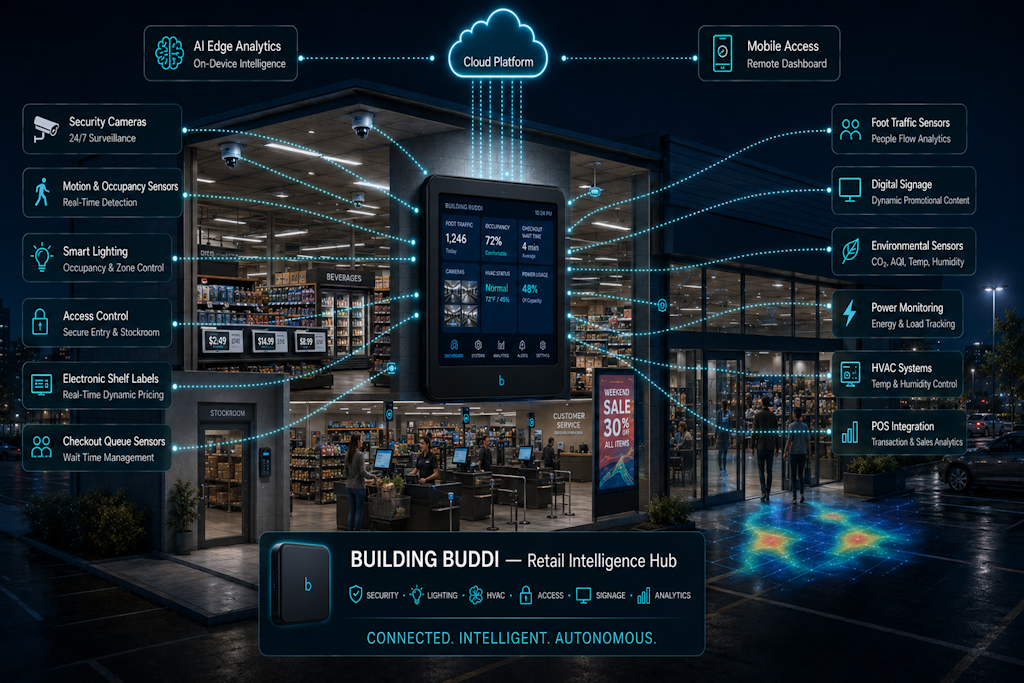 Building Buddi deployed in a retail store