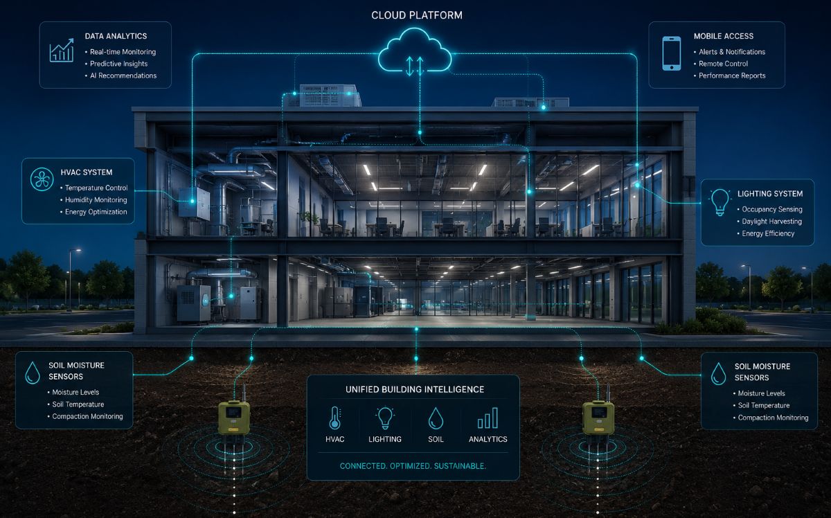 Building Automation Meets IoT: How Integrated Sensor Networks Protect Commercial Structures