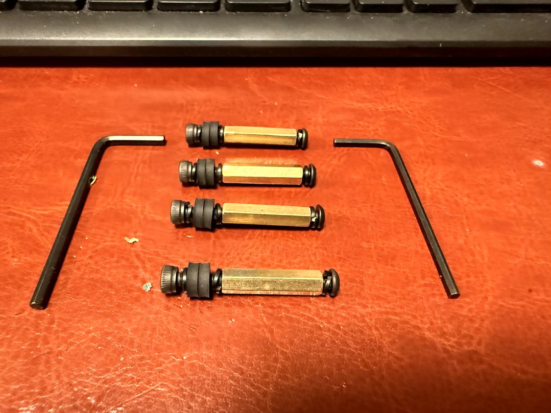 All hardware laid out